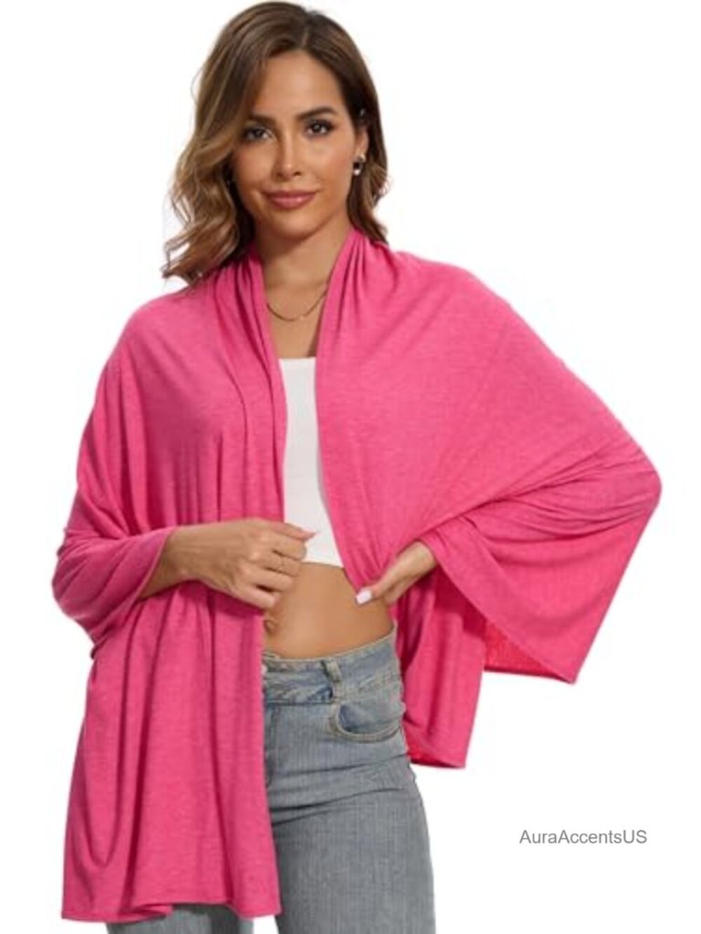 Women's UPF 50+ Scarf Shawl Wrap Sun Protection Cover Up Lightweight Cotton